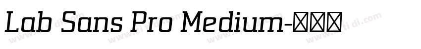 Lab Sans Pro Medium字体转换